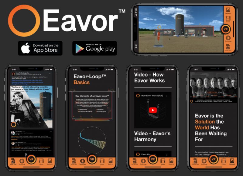 Eavor mobile app
